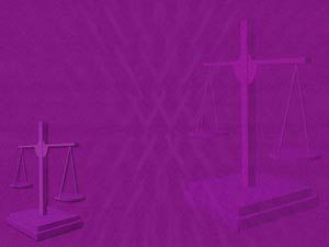Scales Of Justice Title Content PowerPoint Template