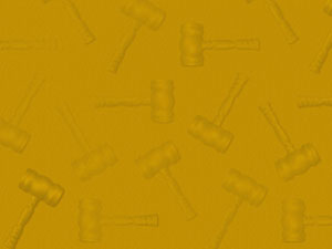 Gavel Pattern Title Content PowerPoint Template