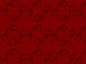 Handcuffs Pattern Title Content PowerPoint Template