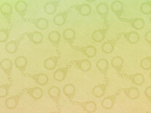 Handcuffs Pattern Title Content PowerPoint Template