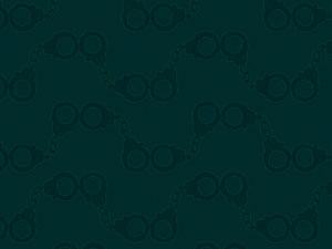 Handcuffs Pattern Title Content PowerPoint Template