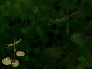 Scales of Justice Title Content PowerPoint Template