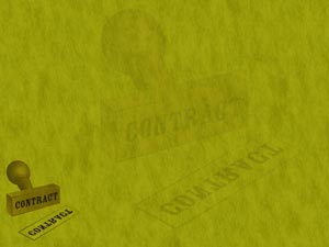 Legal Contract Title Content PowerPoint Template