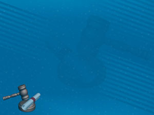 Gavel and Scroll Title Content PowerPoint Template