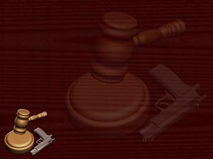 Weapons Law Title Content PowerPoint Template