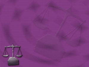 Scales and Books Title Content PowerPoint Template